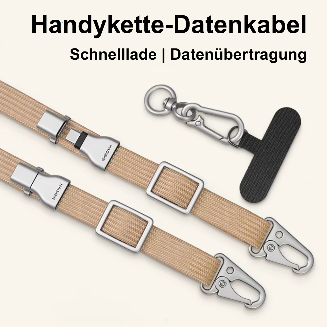 Handy- und Kamera- Kette mit integriertem USB-C zu USB-C