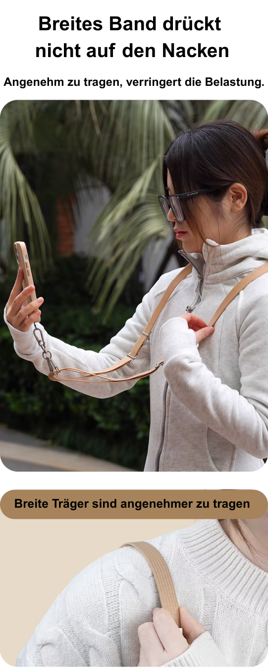 Handy- und Kamera- Kette mit integriertem USB-C zu USB-C