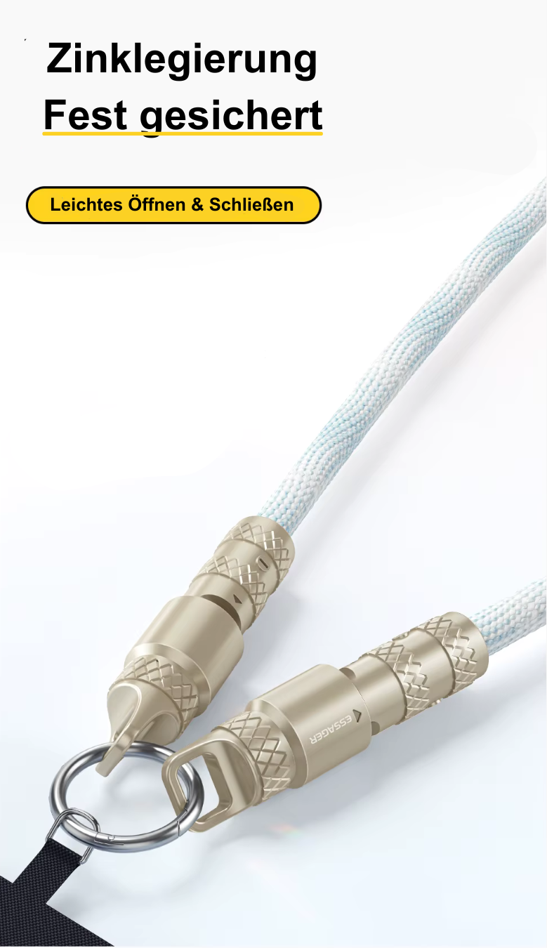 60W USB-C Ladeband | Handykette & Kabel in einem