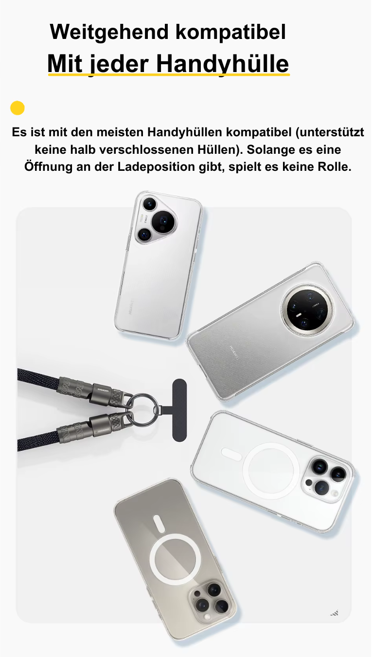60W USB-C Ladeband | Handykette & Kabel in einem