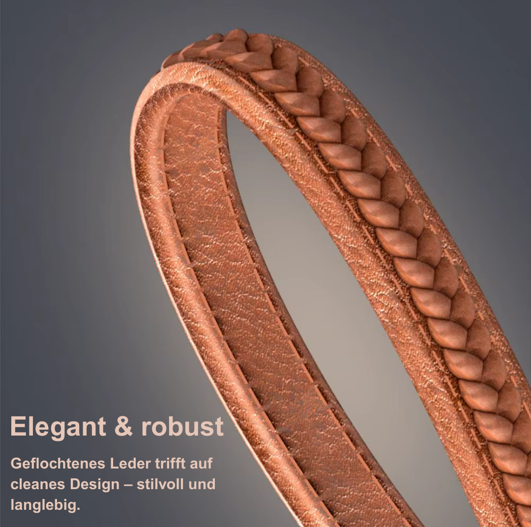 Schnelllade-Kabel mit Schlüsselanhänger & Leder-Handykette