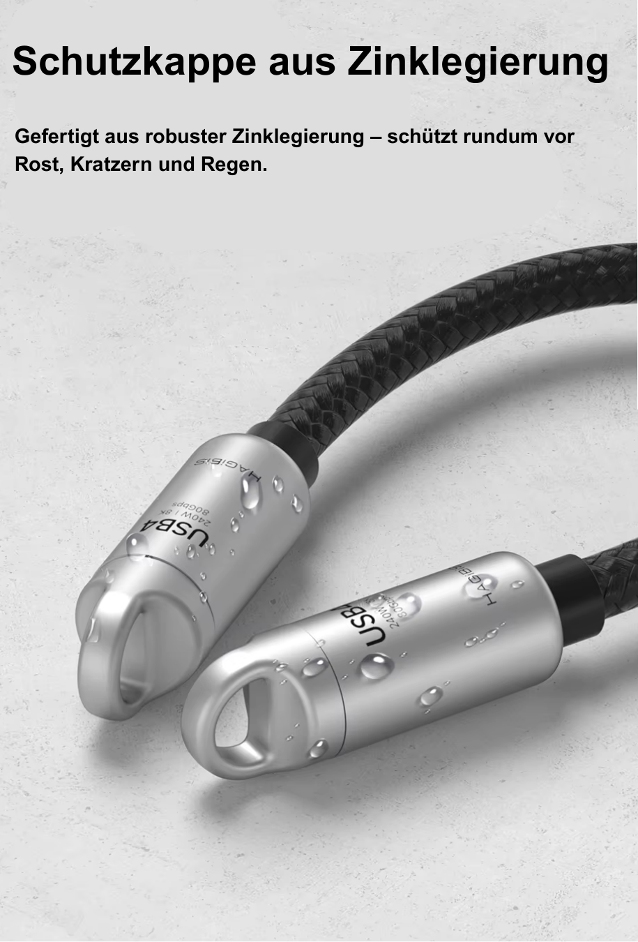 USB4/Typ-C Kabel – 240W Schnellladung & 80Gbps Datenübertragung