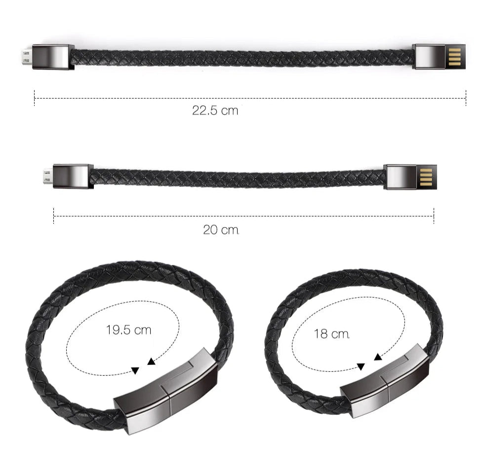 Stylisches Ladearmband – Schnellladen für iPhone & Android
