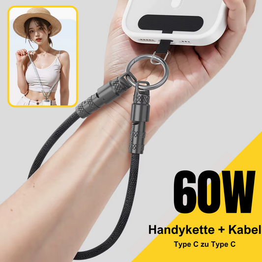 60W USB-C Ladeband | Handykette & Kabel in einem